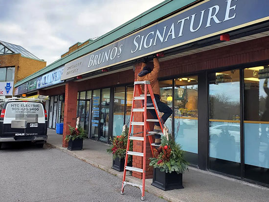 Electrical Contractors sign maintenance