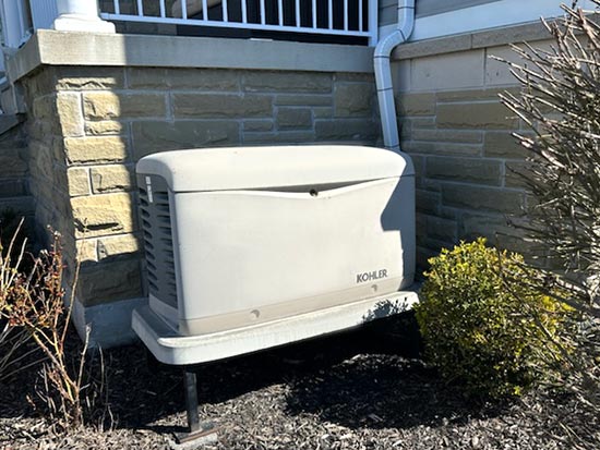 Electrical Contractors installed generator